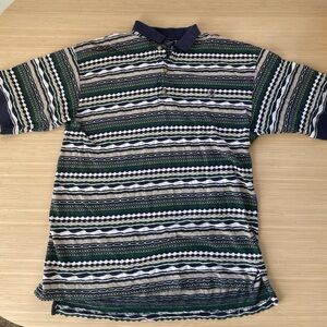 Vintage Stripe-Patterned Polo